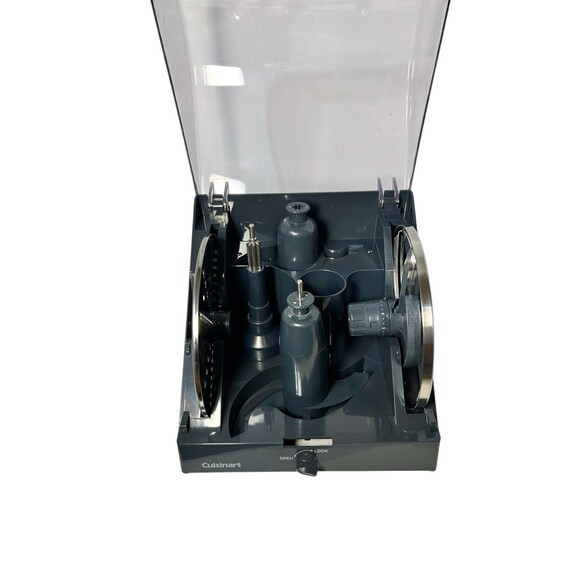 Cuisinart Food Processor FP-13SC Storage Case & Disc Blades Stem Attachments 5pc - Picture 6 of 16